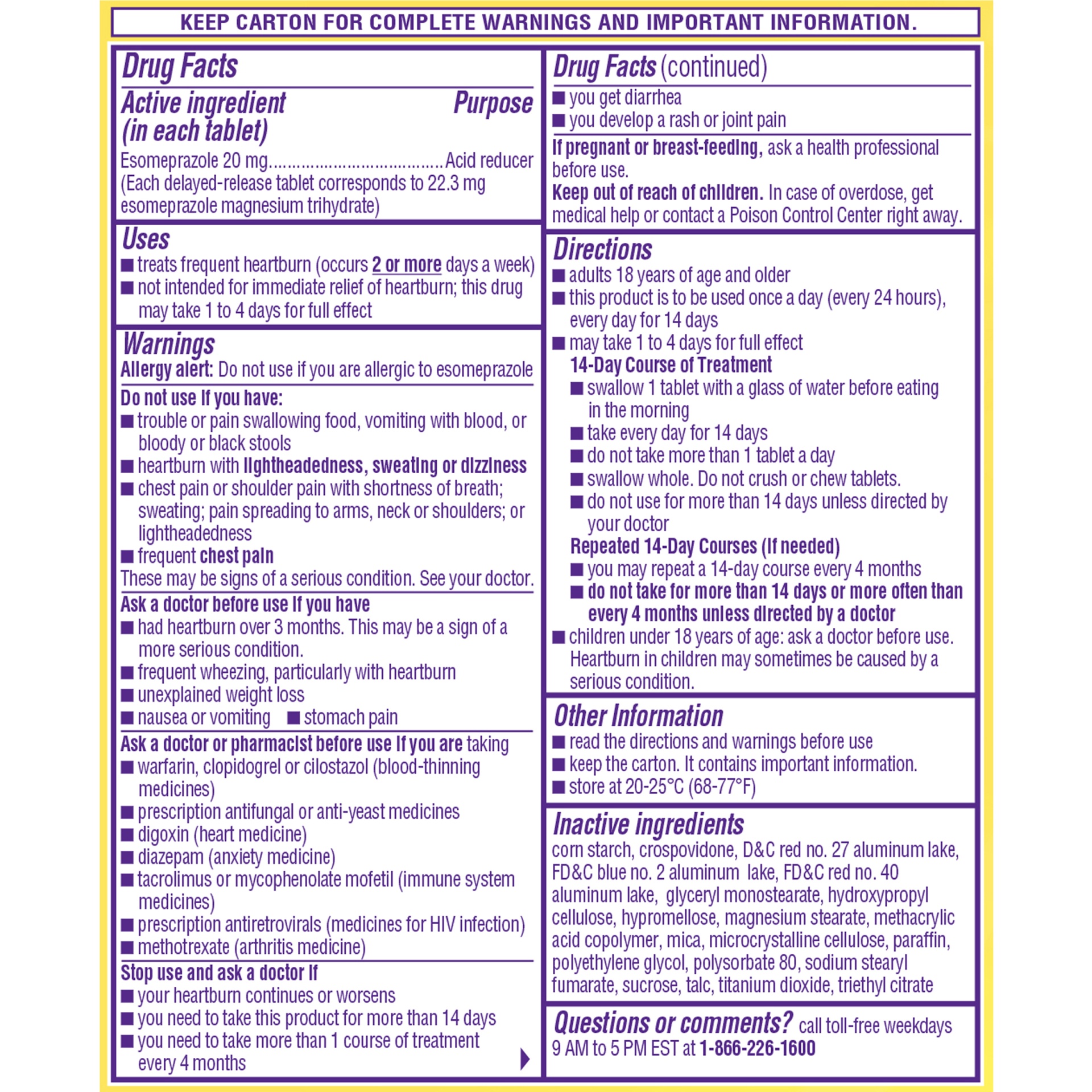 slide 5 of 6, Nexium 24HR Acid Reducer Heartburn Relief Tablets with Esomeprazole Magnesium - 14 Count, 14 ct