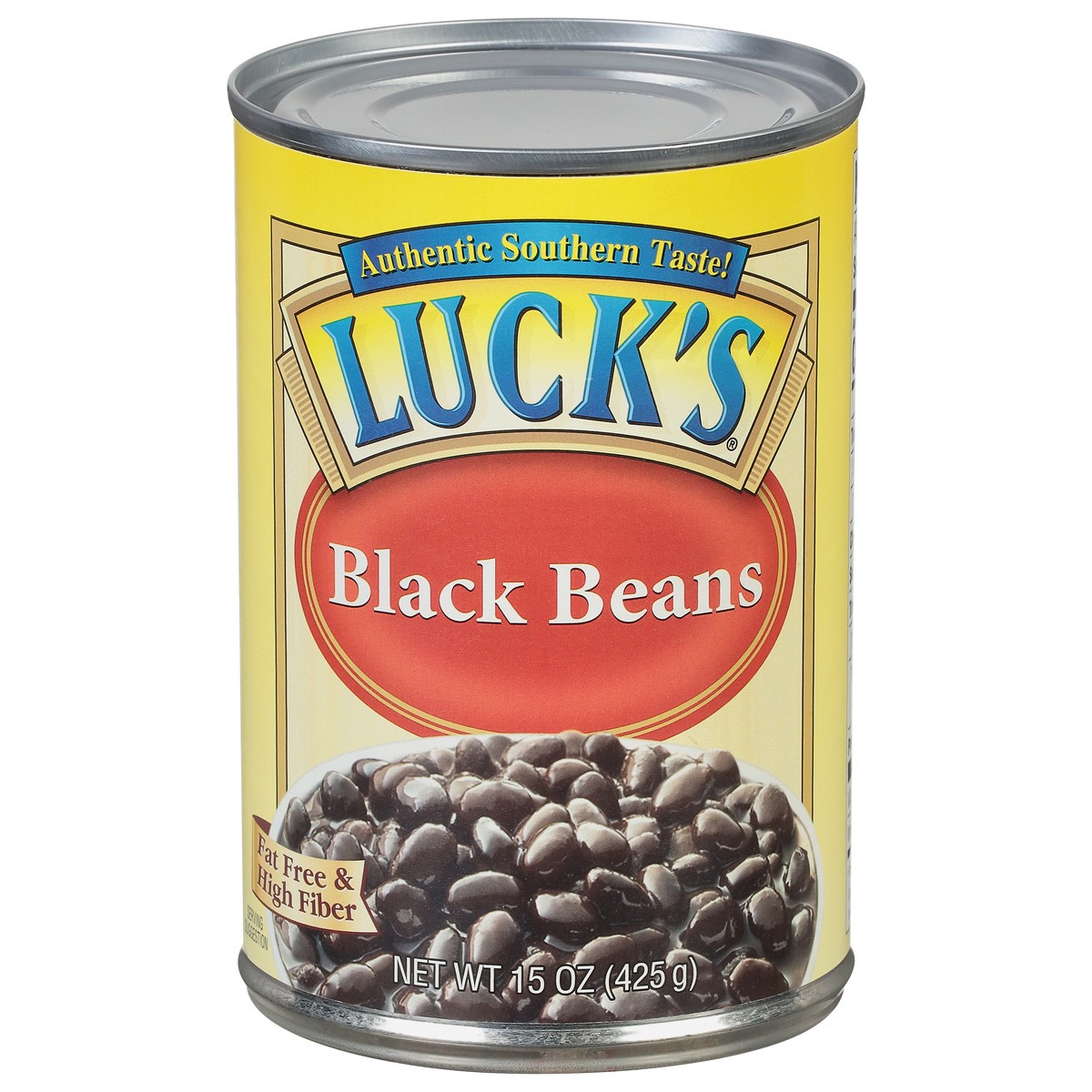 slide 3 of 4, Lucky's Black Beans, 15 oz