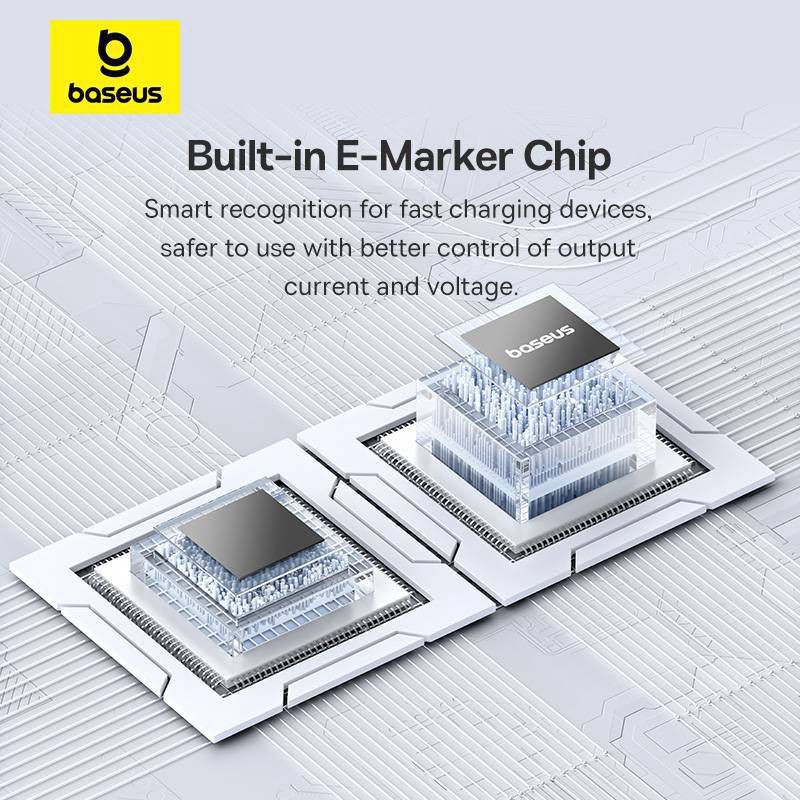 slide 7 of 9, Baseus Pathfinder Series Free2Draw 3' 100W USB-C to USB-C Fast Charging Data Cable - Moon White, 1 ct