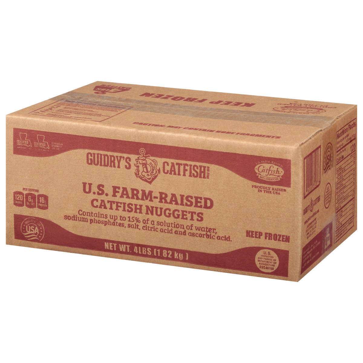 slide 3 of 4, Guidry's Nuggets Catfish 4 lb, 4 lb