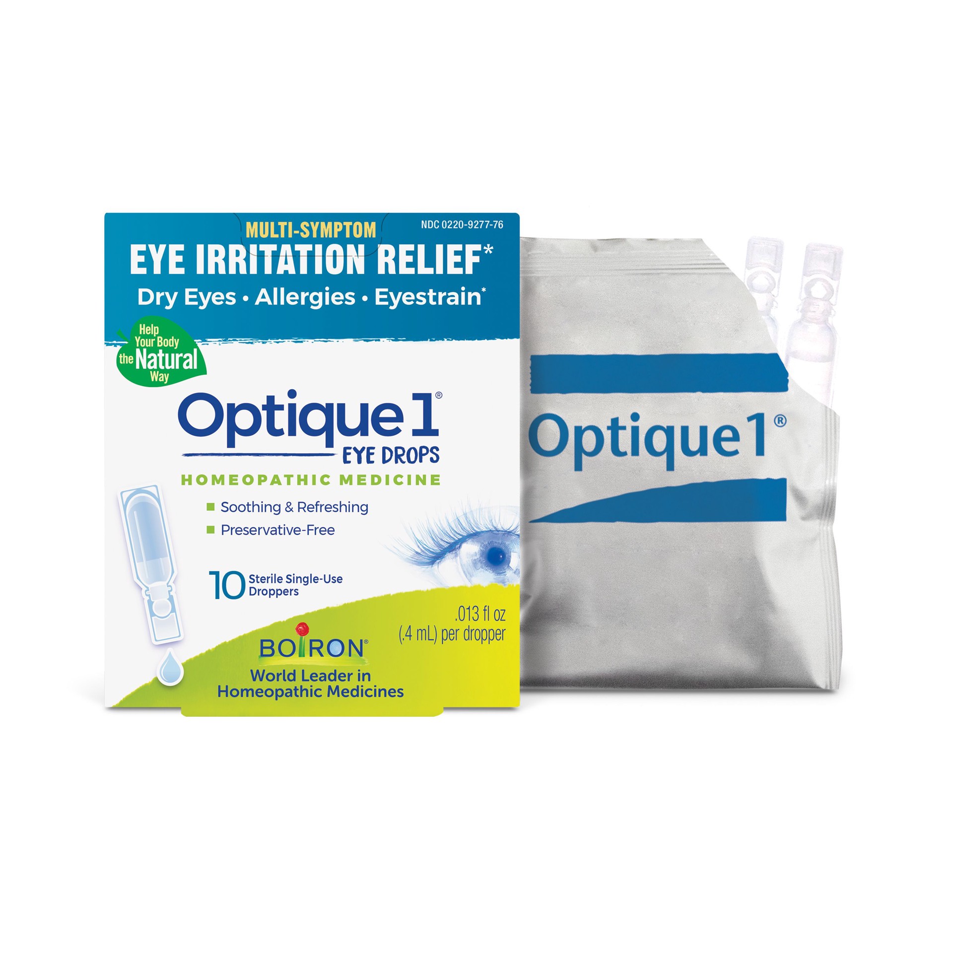 slide 1 of 9, Boiron Optique 1, Sterile Singe-Use Doses, 0.013 oz