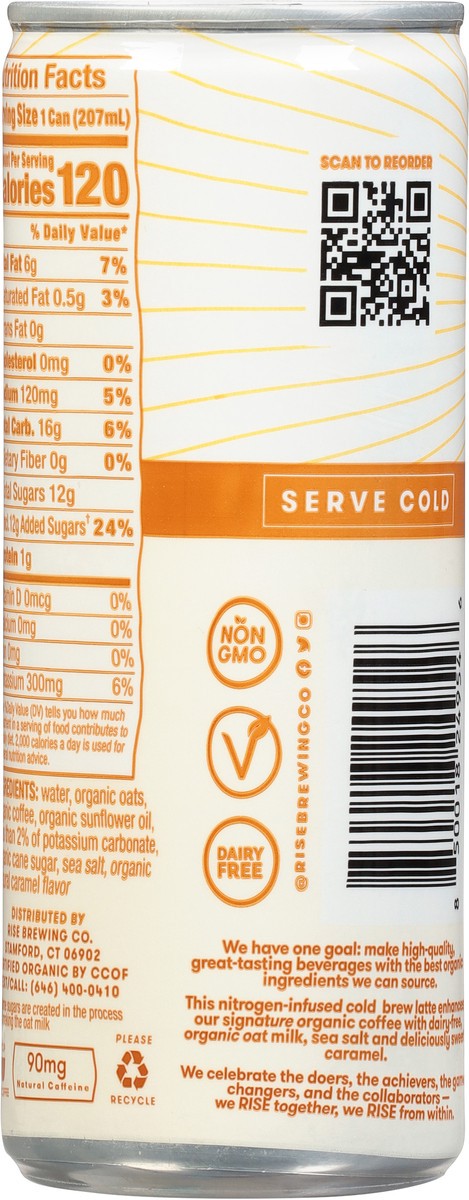 slide 8 of 9, RISE Brewing Co. RISE Salted Caramel Latte- 7 fl oz, 7 fl oz