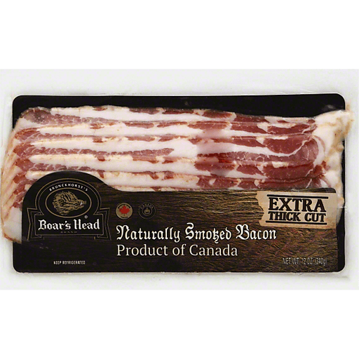 slide 2 of 3, Boar's Head Bacon, Extra Thick Cut, 12 oz