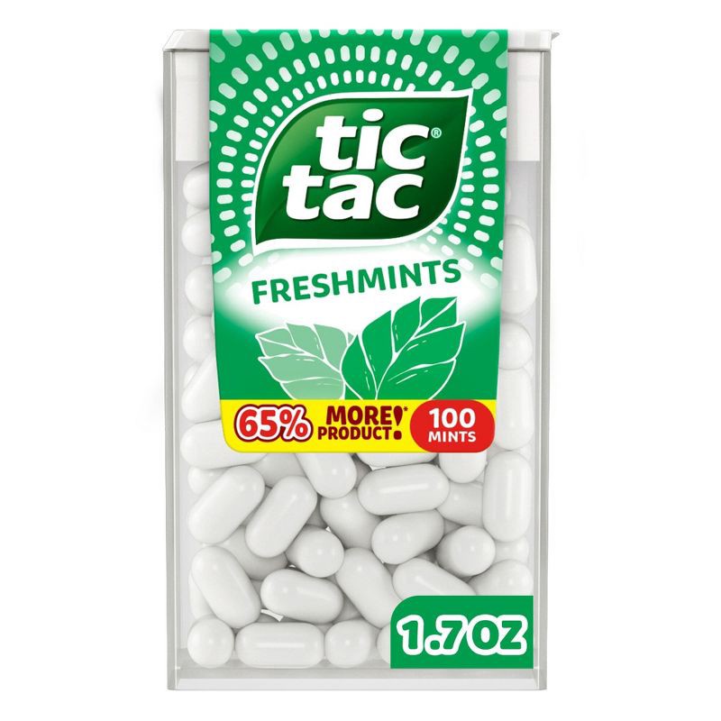 slide 1 of 8, Tic Tac Single Freshmint 100ct/1.7oz, 100 ct; 1.7 oz