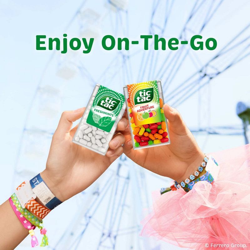 slide 4 of 8, Tic Tac Single Freshmint 100ct/1.7oz, 100 ct, 1.7 oz