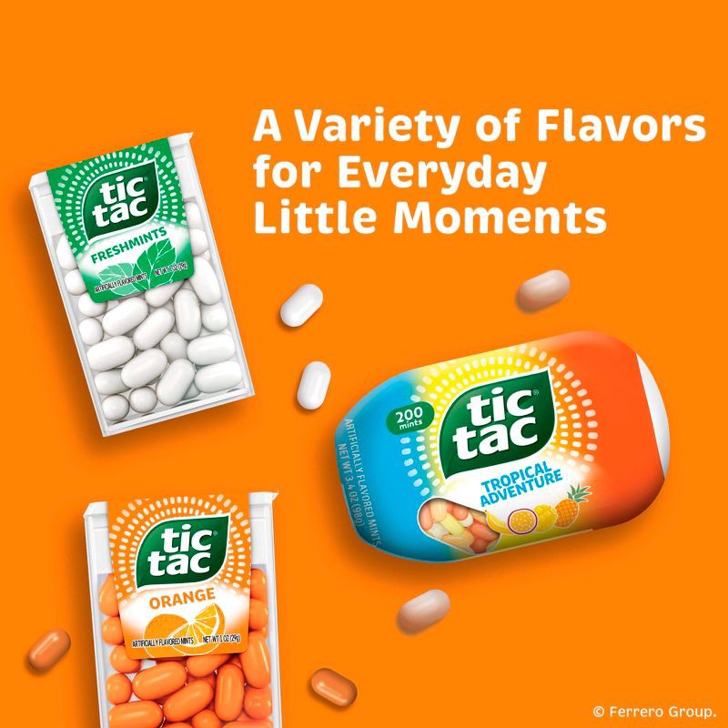 slide 5 of 8, Tic Tac Single Orange 100ct/1.7oz, 100 ct, 1.7 oz