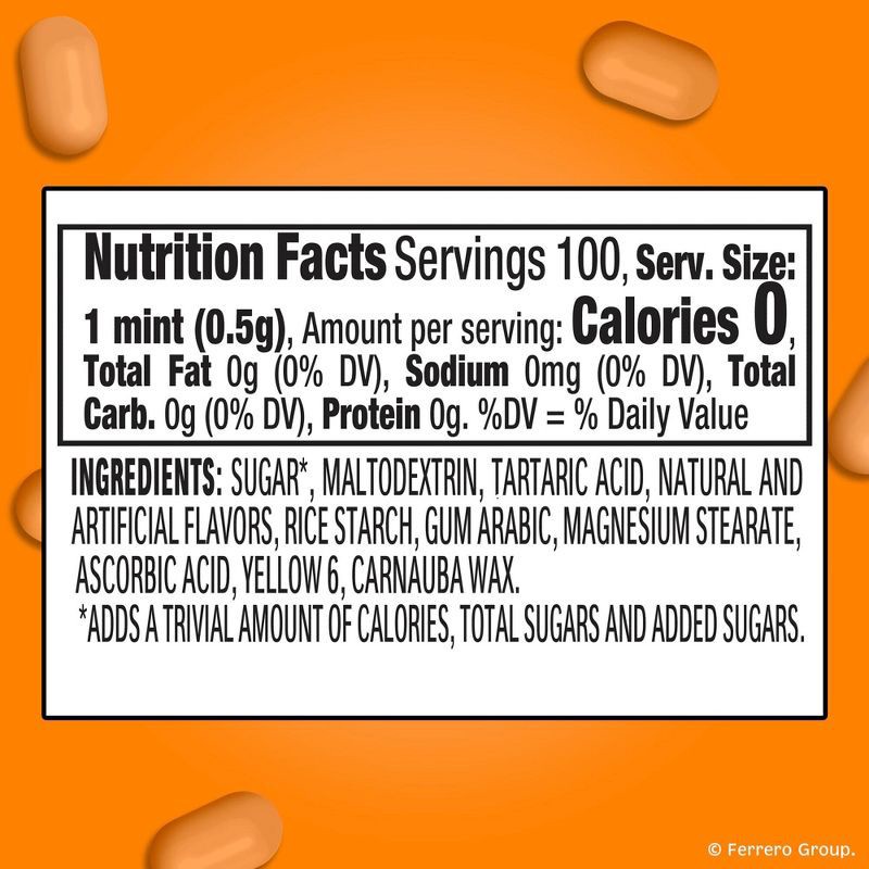 slide 8 of 8, Tic Tac Single Orange 100ct/1.7oz, 100 ct, 1.7 oz