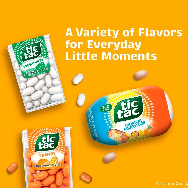 slide 5 of 5, Tic Tac Single Fruit Adventure 100ct/1.7oz, 100 ct, 1.7 oz