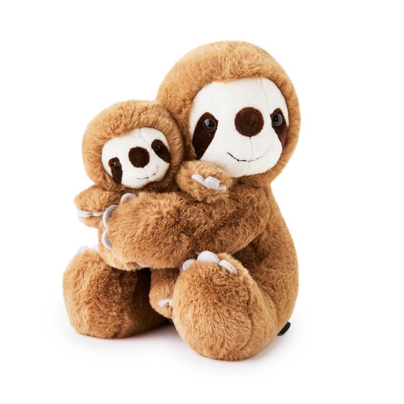 slide 4 of 12, FAO Schwarz 10" Mommy and Me Sloth Plush: Polyester Zoo Stuffed Animal, 1 ct