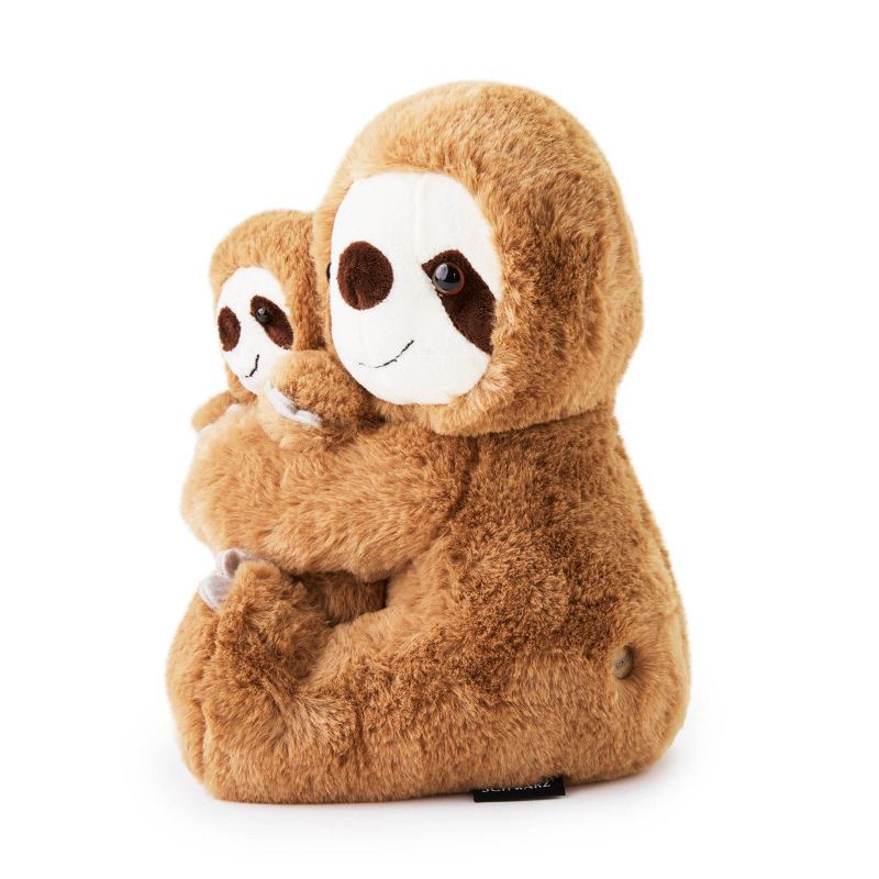 slide 5 of 12, FAO Schwarz 10" Mommy and Me Sloth Plush: Polyester Zoo Stuffed Animal, 1 ct