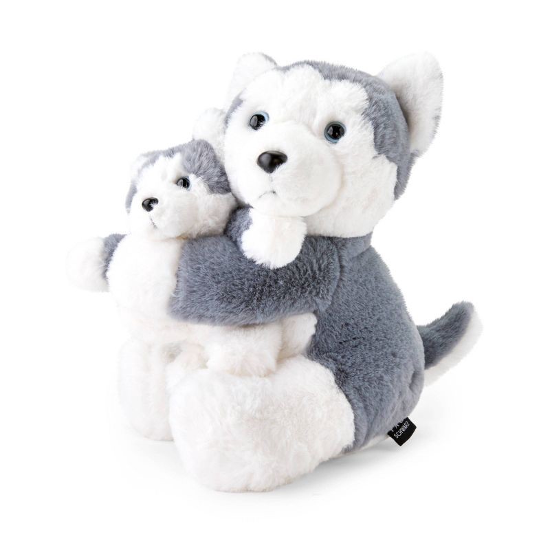 slide 1 of 9, FAO Schwarz 10" Mommy and Me Husky Plush, 1 ct