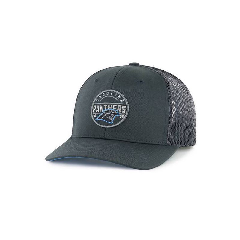 slide 1 of 2, NFL Carolina Panthers Charcoal Rig Hat: Adjustable Snapback, Team Logo Design, 1 ct