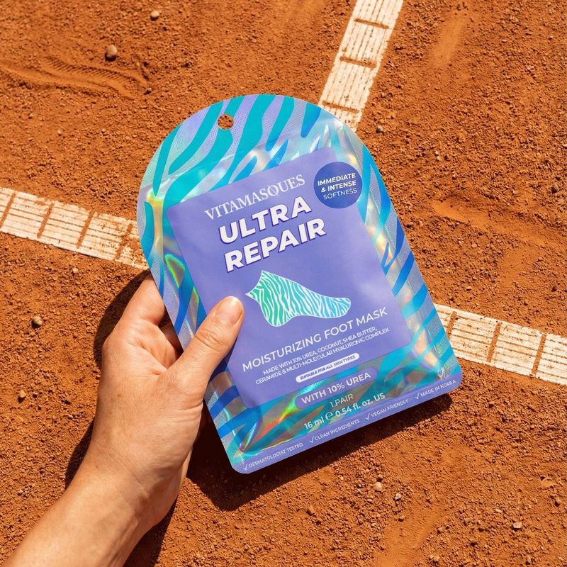 slide 2 of 6, Vitamasques Foot Mask - Ultra Repair - 0.54 fl oz, 0.54 fl oz