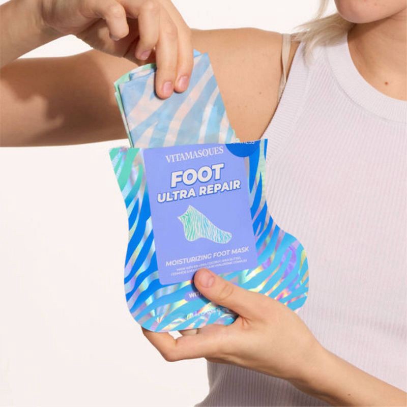slide 4 of 5, Vitamasques Foot Mask - Ultra Repair - 0.54 fl oz, 0.54 fl oz