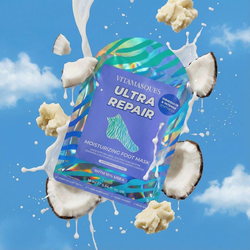 slide 6 of 6, Vitamasques Foot Mask - Ultra Repair - 0.54 fl oz, 0.54 fl oz