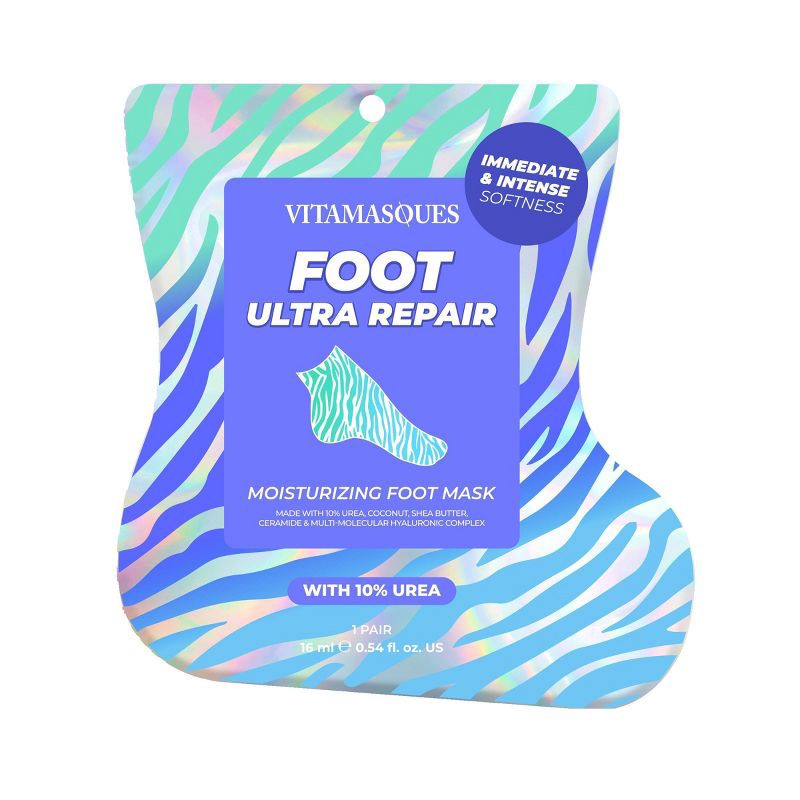 slide 1 of 5, Vitamasques Foot Mask - Ultra Repair - 0.54 fl oz, 0.54 fl oz