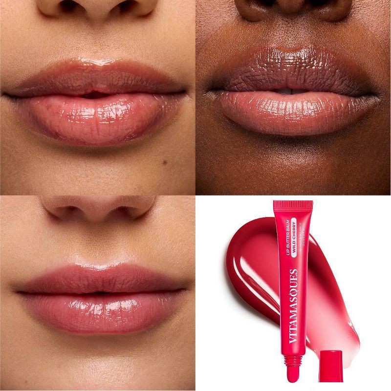slide 3 of 9, Vitamasques Plump & Repair Tinted Lip Butter Balm - Wild Cherry - 0.33 fl oz, 0.33 fl oz