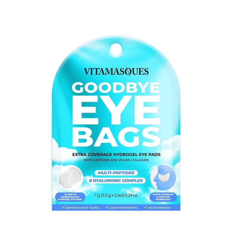 slide 1 of 5, Vitamasques Goodbye Eye Bags Extra Coverage Hydrogel Eye - Marshmallow Mask - 0.24oz, 0.24 oz