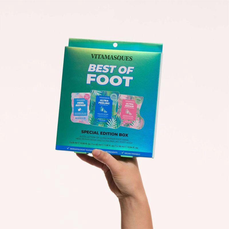 slide 6 of 6, Vitamasques Foot Spa - 3pc, 3 ct