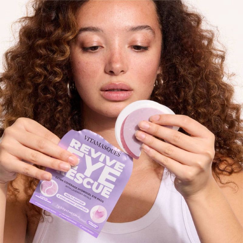 slide 5 of 5, Vitamasques XL Hydrogel Eye Pads with Petals - Molecular Hyaluronic Complex - Aloe - 0.24oz/2ct, 0.24 oz, 2 ct