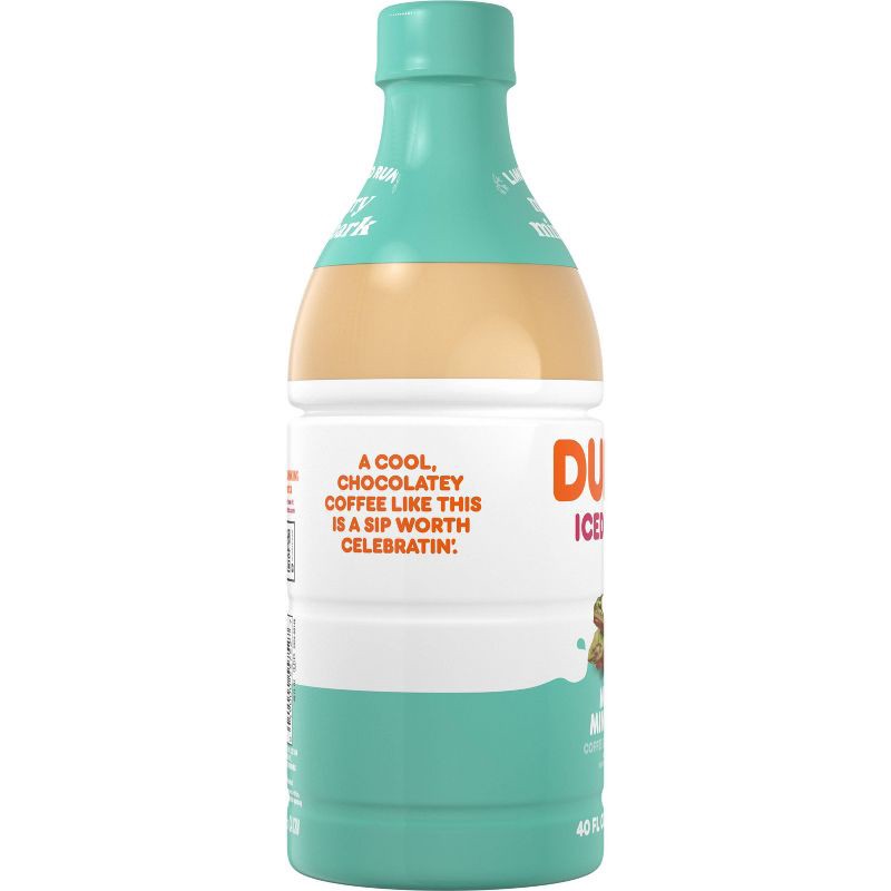 slide 3 of 7, Dunkin' Donuts RTD Dunkin' Merry Mint Bark Iced Coffee - 40 fl oz, 40 fl oz