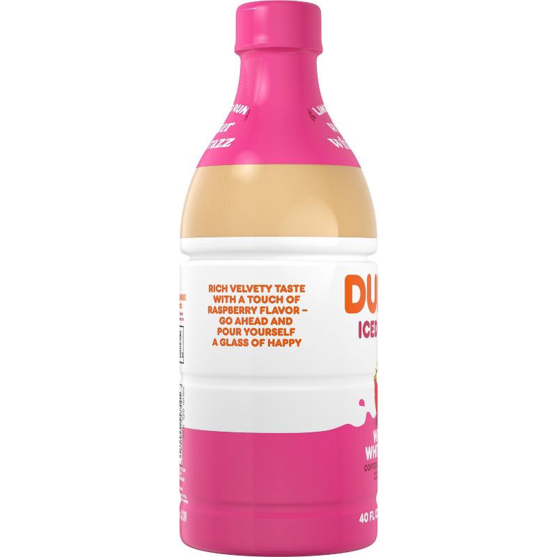 slide 3 of 8, Dunkin' Donuts RTD Dunkin' Winter White Razz Iced Coffee - 40 fl oz, 40 fl oz