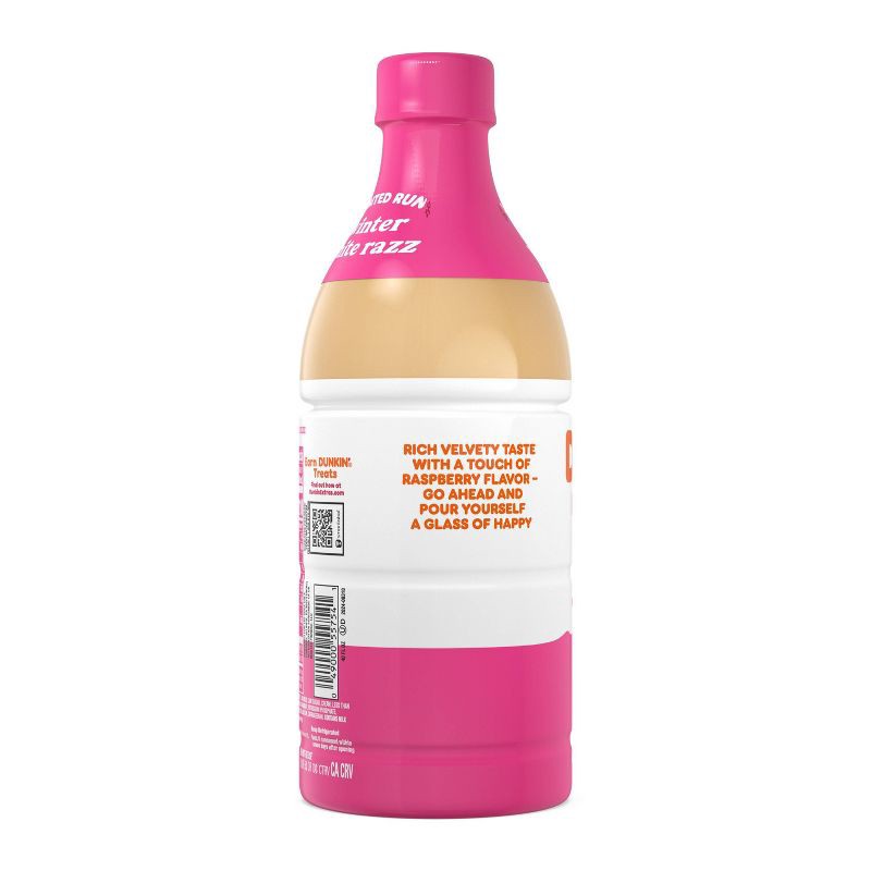 slide 4 of 8, Dunkin' Donuts RTD Dunkin' Winter White Razz Iced Coffee - 40 fl oz, 40 fl oz