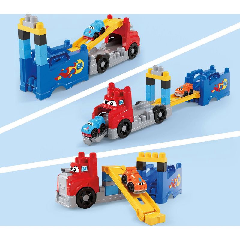 slide 4 of 6, Mega Bloks First Builders Build & Race Rig Toy Blocks for Toddler - 19pc, 19 ct