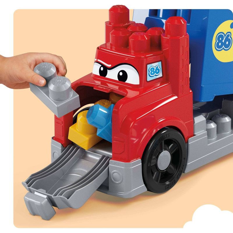 slide 5 of 6, Mega Bloks First Builders Build & Race Rig Toy Blocks for Toddler - 19pc, 19 ct
