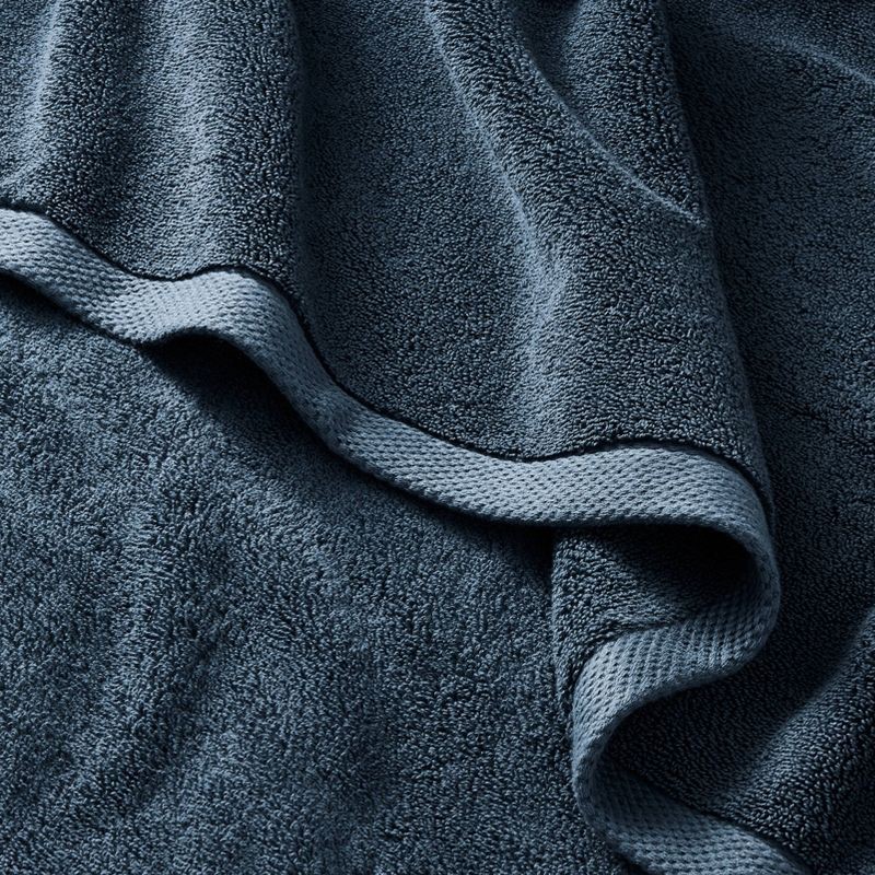 slide 3 of 4, Organic Bath Towel Dark Mineral Blue - Casaluna™, 1 ct