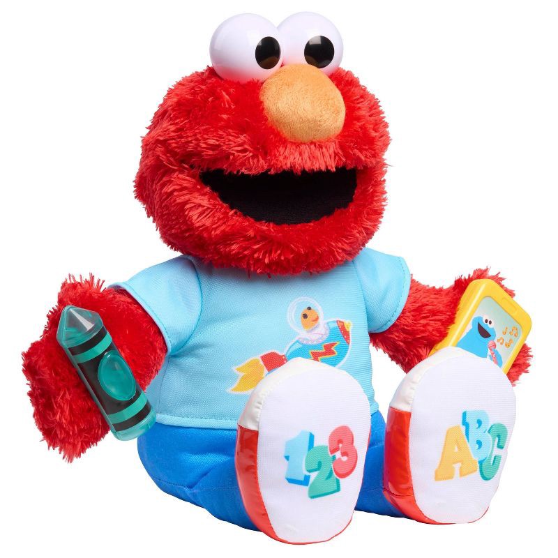 slide 2 of 6, Sesame Street Plush Learning Elmo, 1 ct