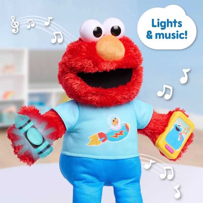 slide 5 of 6, Sesame Street Plush Learning Elmo, 1 ct