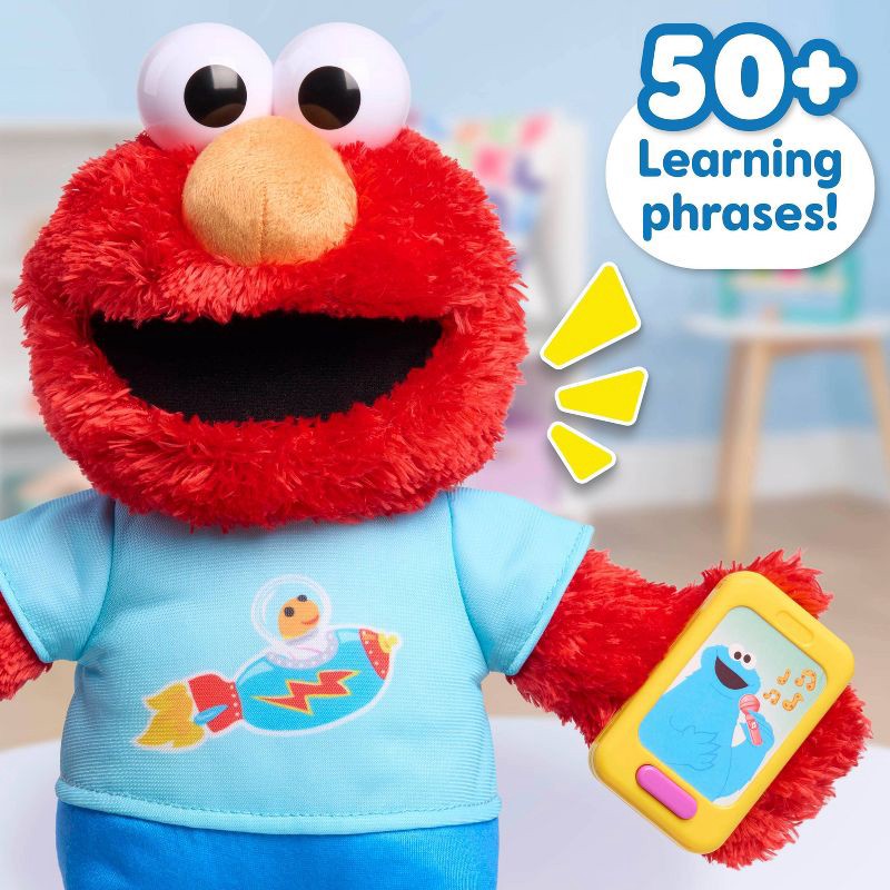 slide 6 of 6, Sesame Street Plush Learning Elmo, 1 ct