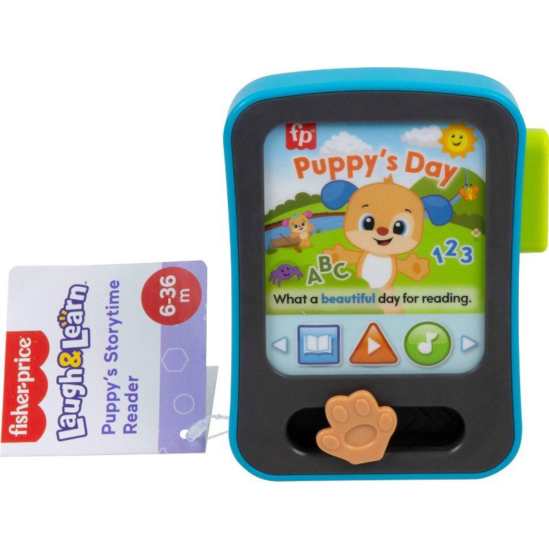 slide 6 of 6, Fisher-Price Laugh & Learn Puppy's Storytime Reader Baby Electronic Learning Toy with Music & Lights, 1 ct