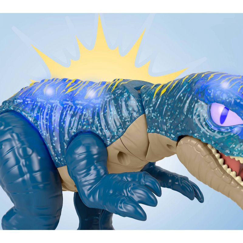 slide 4 of 6, Fisher-Price Imaginext Jurassic World Growl & Glow Baryonyx Dinosaur with Lights Sounds, 1 ct