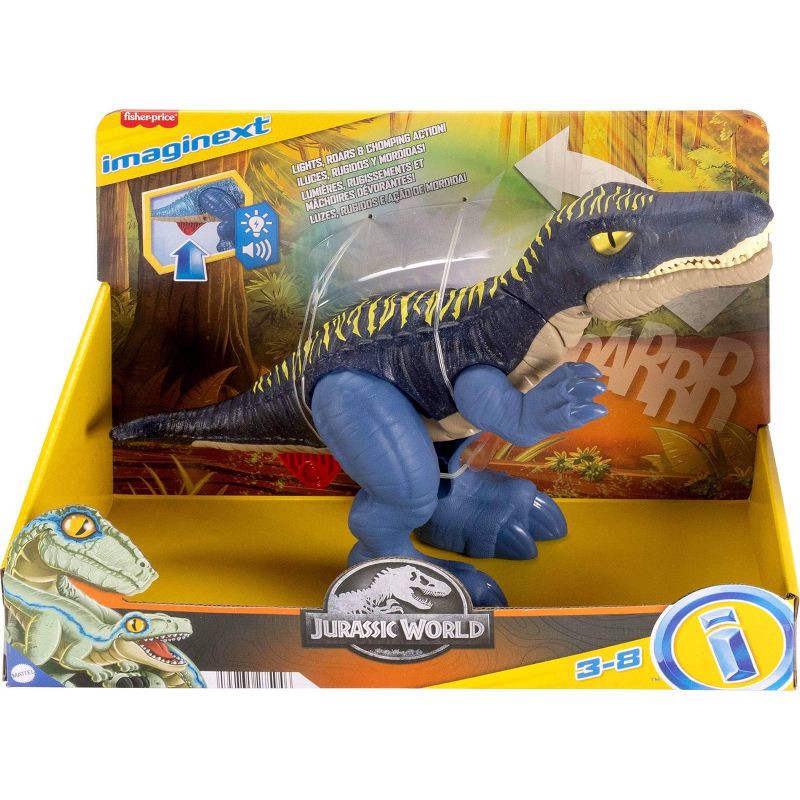 slide 6 of 6, Fisher-Price Imaginext Jurassic World Growl & Glow Baryonyx Dinosaur with Lights Sounds, 1 ct