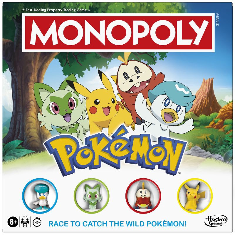 slide 1 of 8, Monopoly Pokemon Board Game, 1 ct