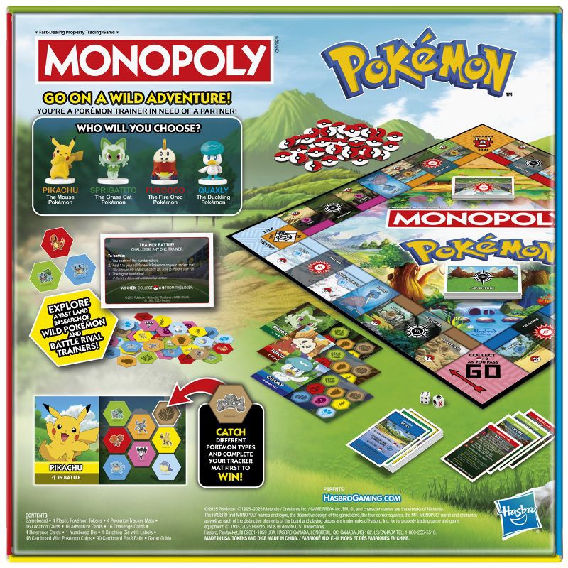 slide 7 of 8, Monopoly Pokemon Board Game, 1 ct