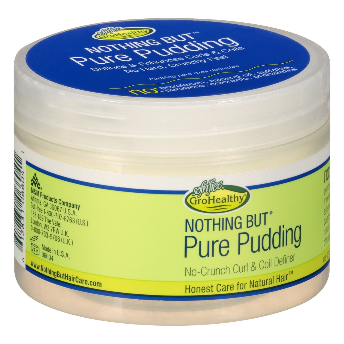 slide 2 of 9, Gro Healthy Nothing But No-Crunch Curl & Coil Definer Pure Pudding 8.8 oz, 8.8 oz