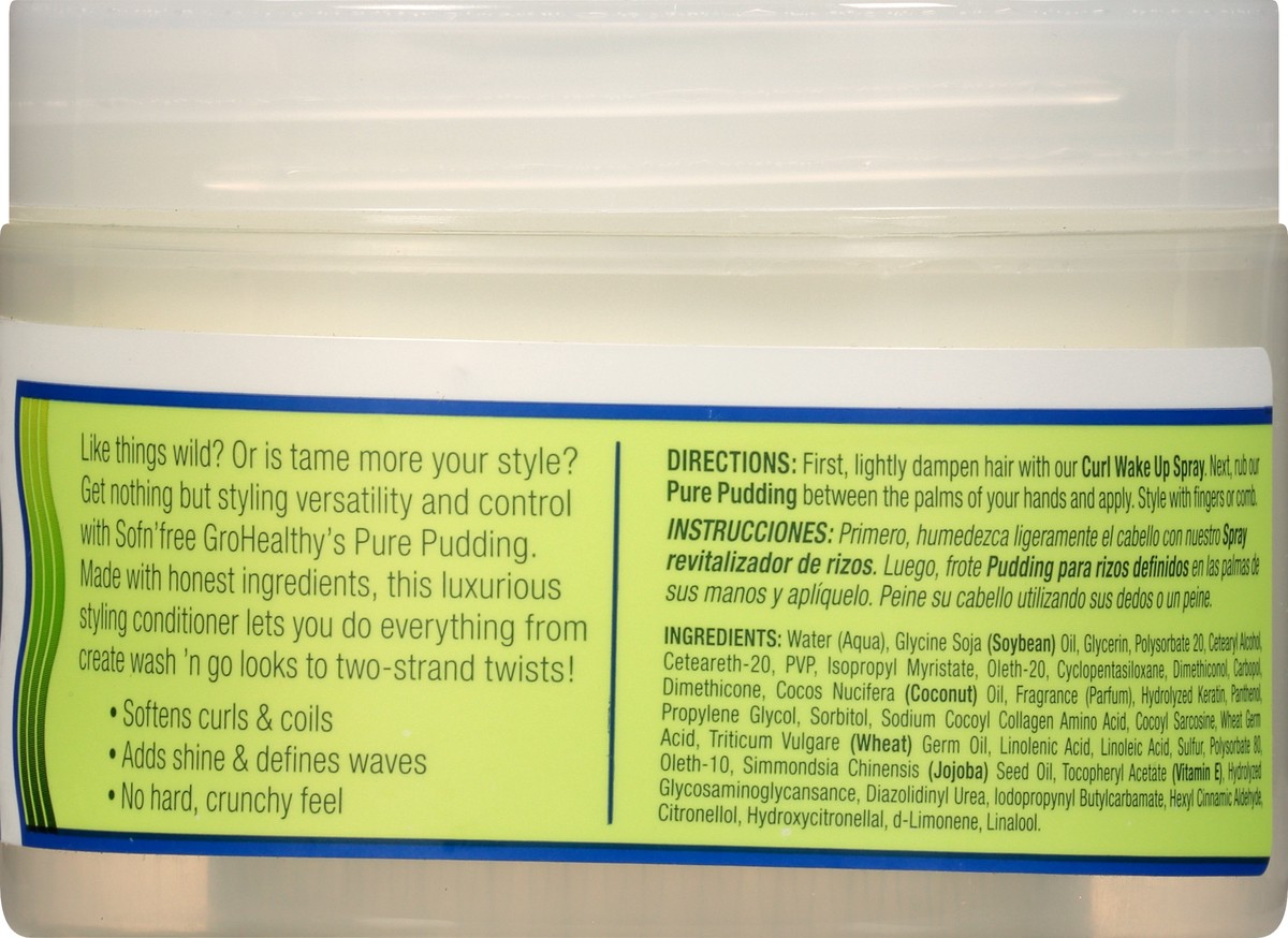 slide 5 of 9, Gro Healthy Nothing But No-Crunch Curl & Coil Definer Pure Pudding 8.8 oz, 8.8 oz