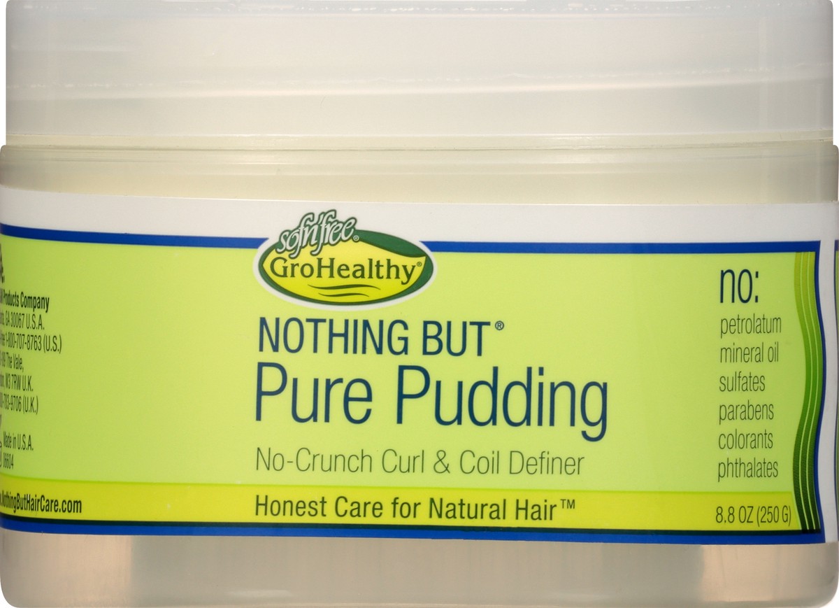 slide 6 of 9, Gro Healthy Nothing But No-Crunch Curl & Coil Definer Pure Pudding 8.8 oz, 8.8 oz