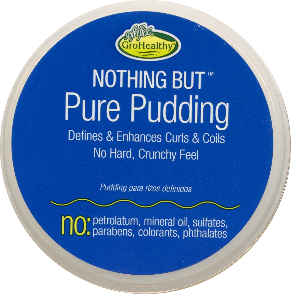 slide 9 of 9, Gro Healthy Nothing But No-Crunch Curl & Coil Definer Pure Pudding 8.8 oz, 8.8 oz