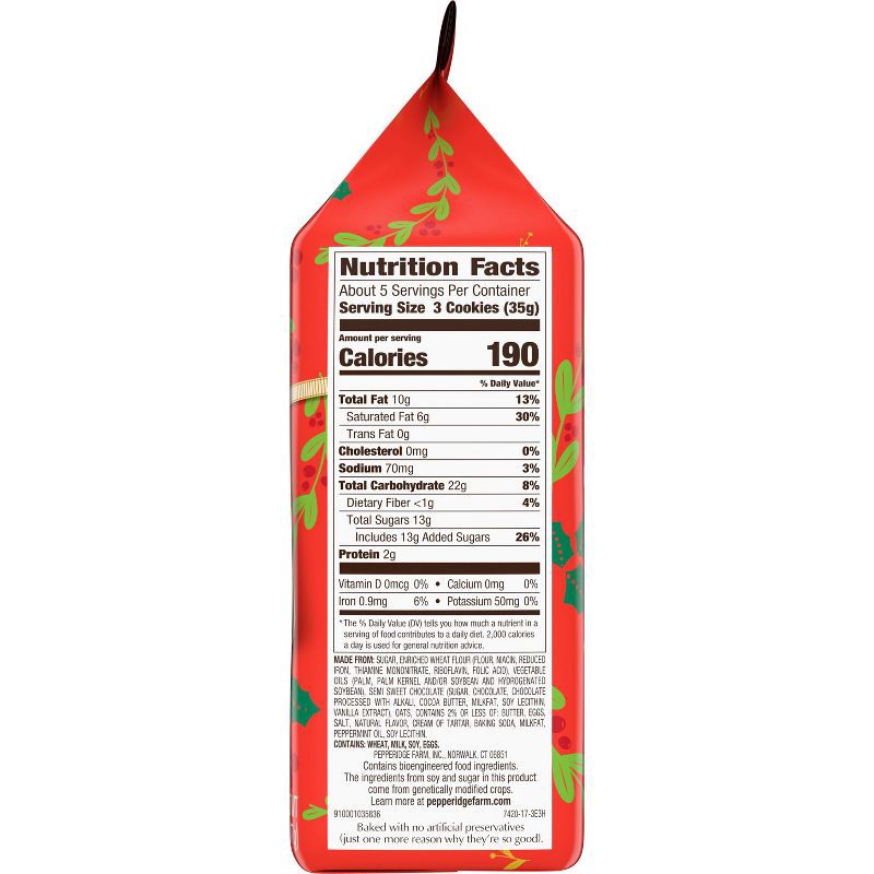 slide 6 of 6, Pepperidge Farm Holiday Mint Brussels Cookies Bag - 6.25oz, 6.25 oz