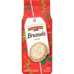 Pepperidge Farm Holiday Mint Brussels Cookies Bag - 6.25oz