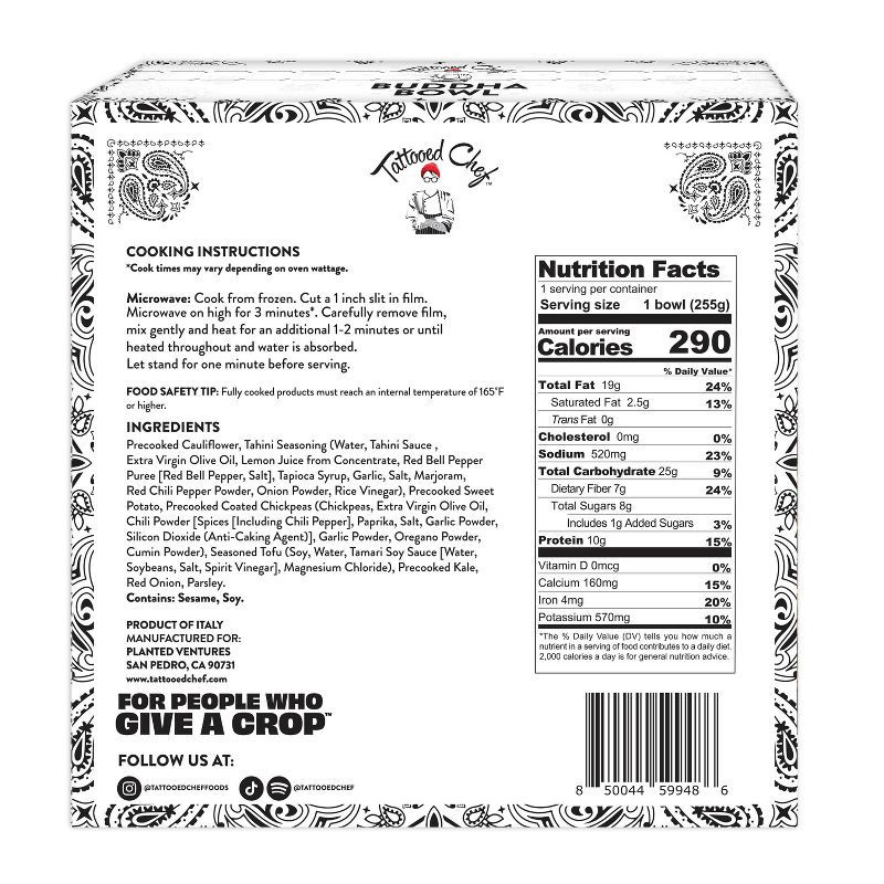 slide 2 of 6, Tattooed Chef Frozen Vegan Gluten Free Buddha Bowl - 9oz, 9 oz