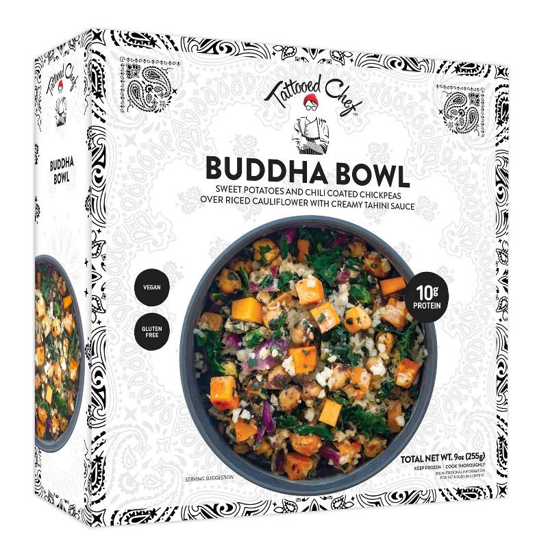 slide 4 of 6, Tattooed Chef Frozen Vegan Gluten Free Buddha Bowl - 9oz, 9 oz
