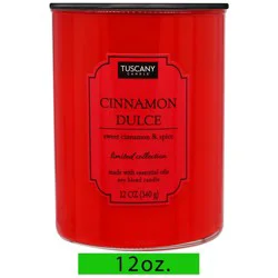 Tuscany Candle Tuscany Color Splash Cinnamon Dulce Candle, 12 Oz