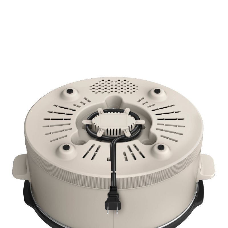 slide 5 of 9, bella 6qt Programmable Slow Cooker Oatmilk: bella Housewares, 3 Settings, Removable Stoneware, Dishwasher-Safe, 260W, 6 qt