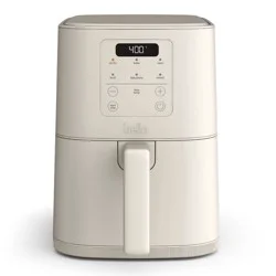 bella Housewares bella 4qt Slim Air Fryer Oatmilk: Small Beige Electric Fryer, 1300W, 2-Year Warranty, Plastic &amp; Aluminum, 7.27 lbs