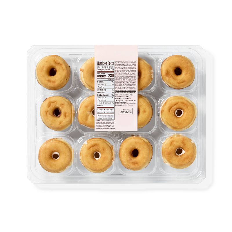 slide 2 of 3, Iced Mini Donuts Topped with Sprinkles - 8oz/12ct - Favorite Day™, 12 ct; 8 oz